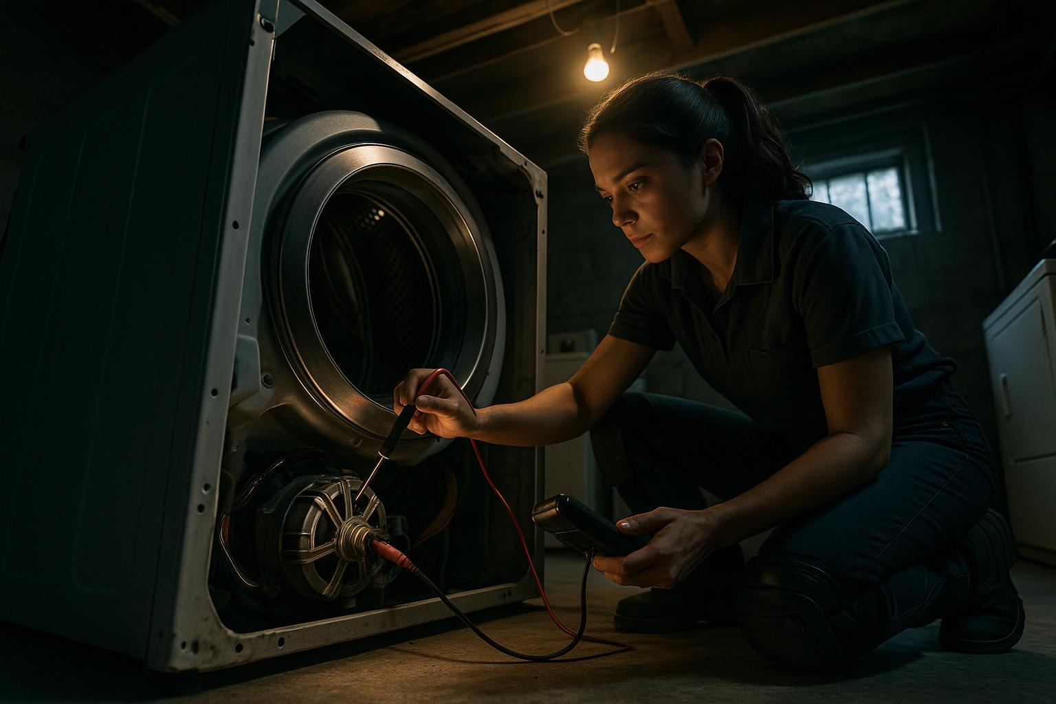 Lave-linge qui n'essore plus : charbons, condensateur ou roulements ?