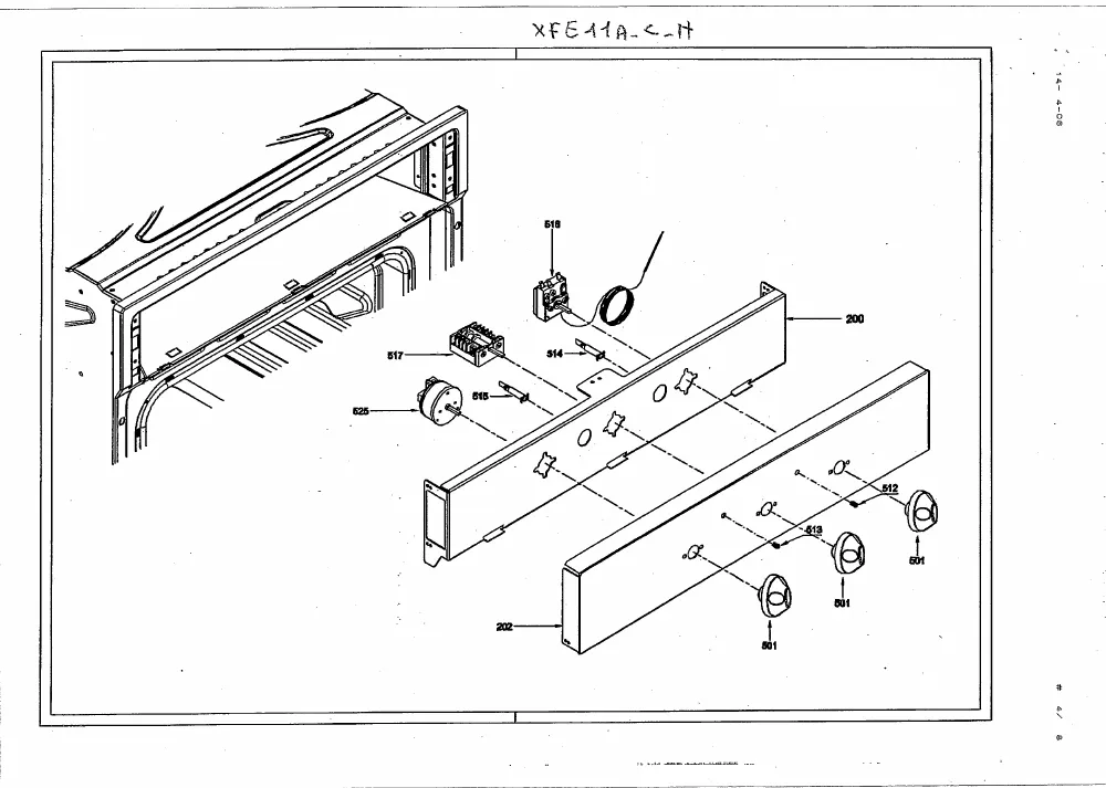 Vue éclatée Glem Gas XFE10C