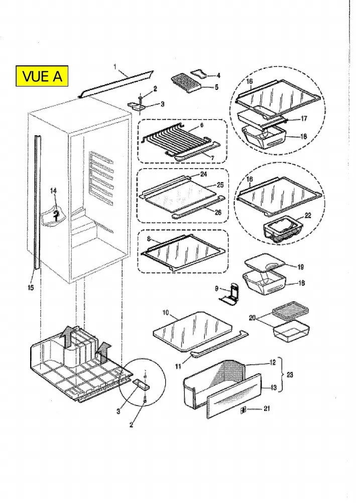 Vue éclatée HOTPOINT-ARISTON BSZ2321EU 56516