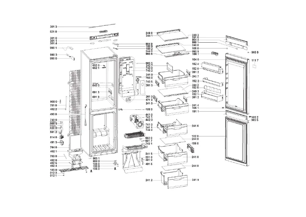 Vue éclatée HOTPOINT-ARISTON XH8T2IW 154059