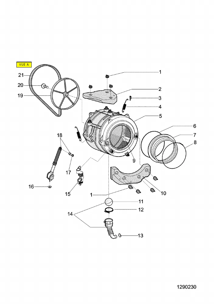 Vue éclatée HOTPOINT-ARISTON AQ113D69FR 76665