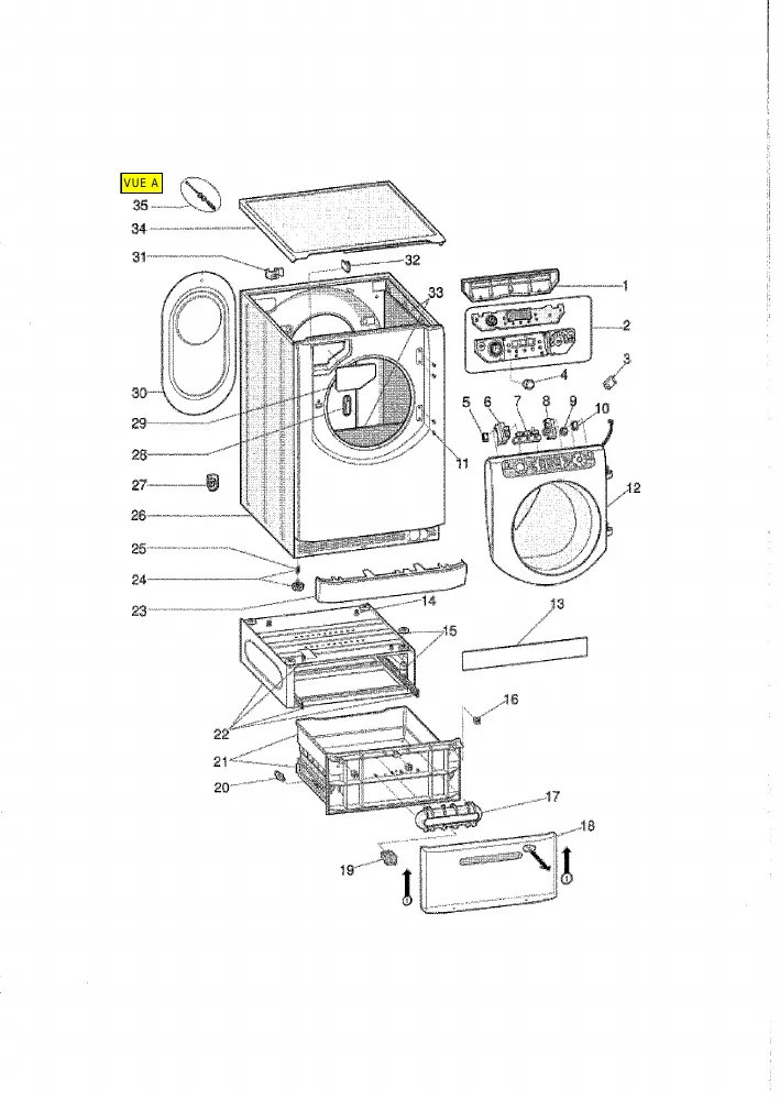 Vue éclatée HOTPOINT-ARISTON AQ9F491UFR 69316
