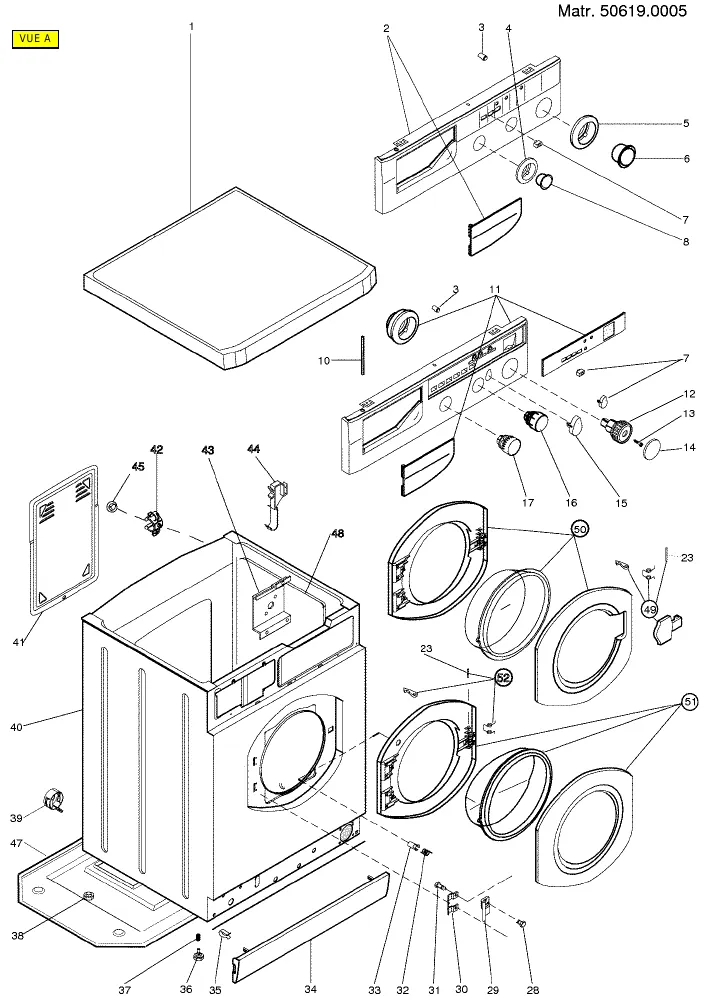 Vue éclatée HOTPOINT-ARISTON AB846TBSFR 13407