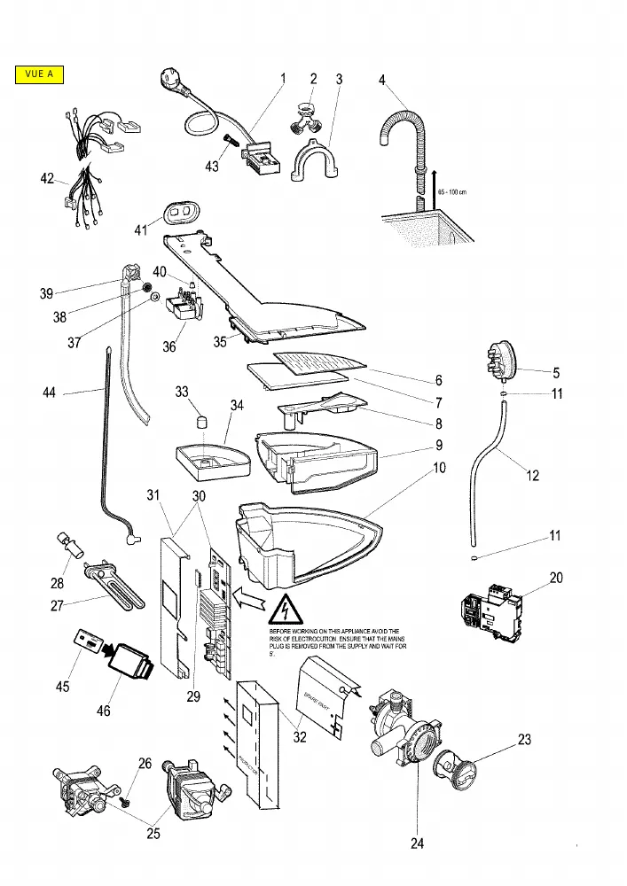 Vue éclatée HOTPOINT-ARISTON ARXXF145FR 54787