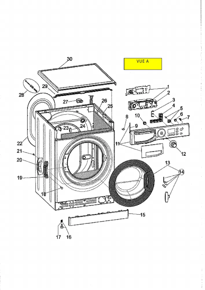 Vue éclatée HOTPOINT-ARISTON WMG1063BXFR 76935