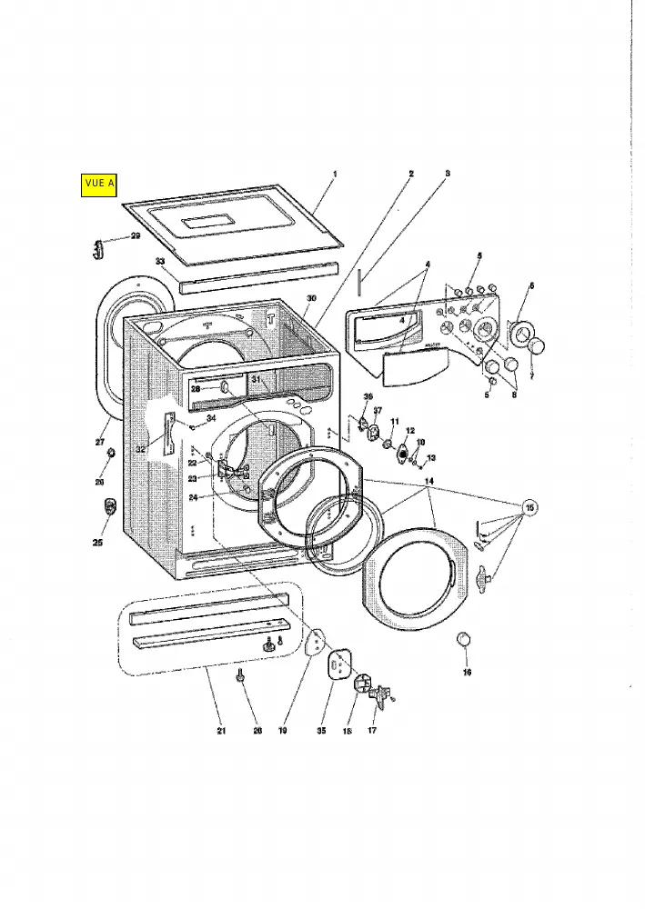 Vue éclatée HOTPOINT-ARISTON CDE12X 27226