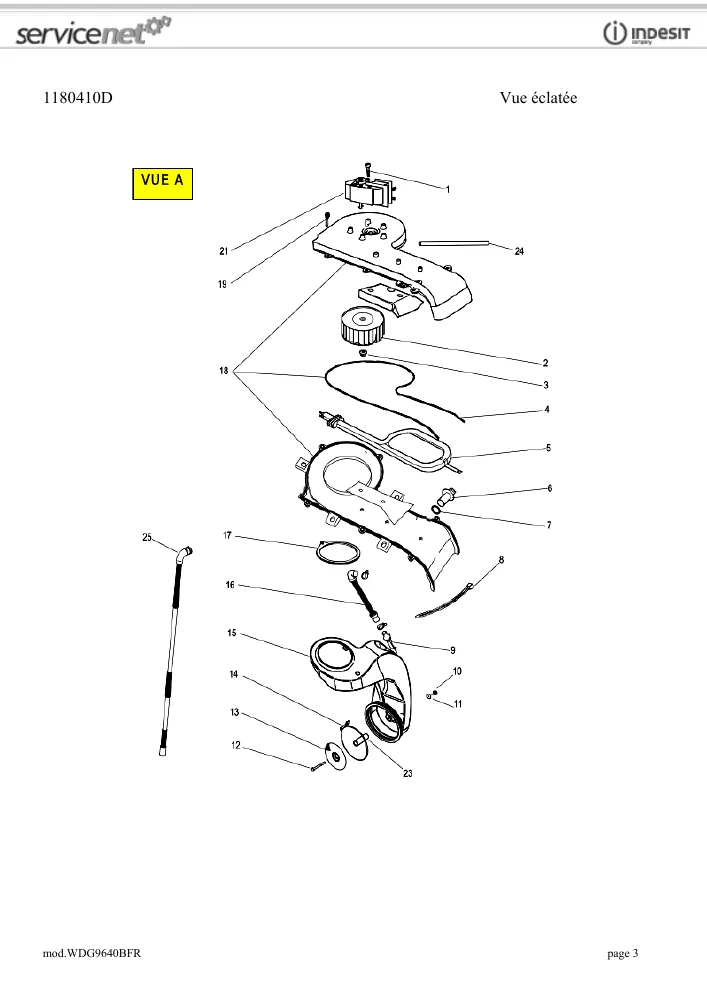 Vue éclatée HOTPOINT-ARISTON AQ82L29FR 78658