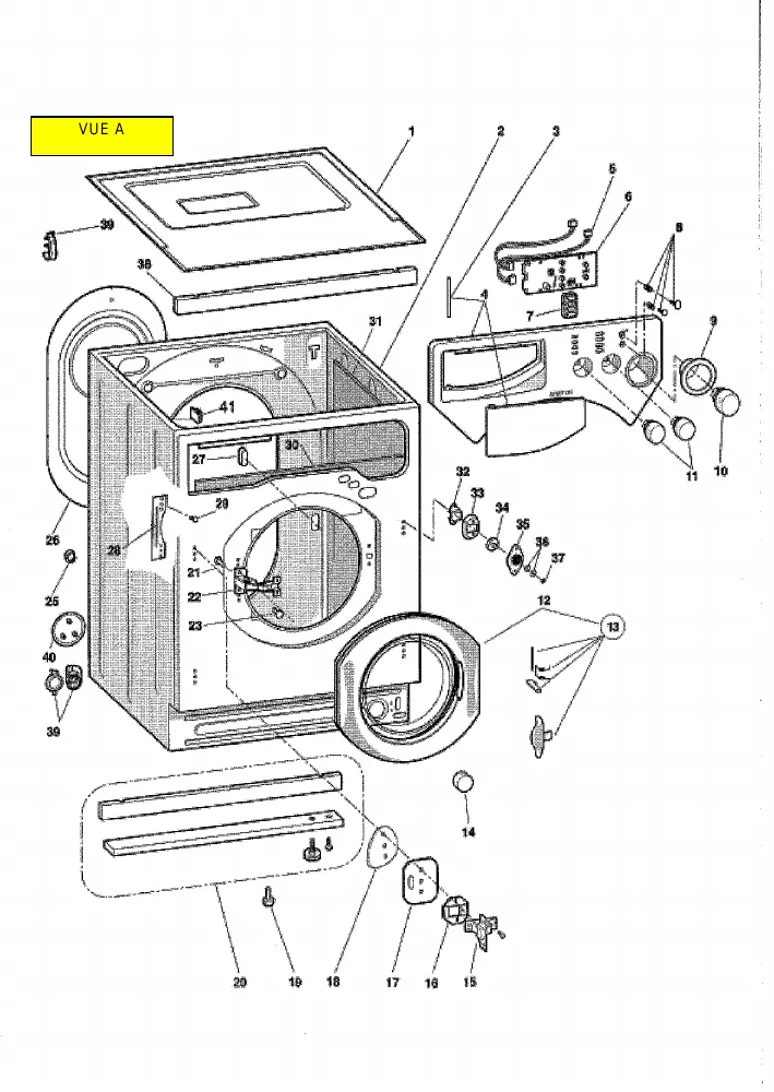 Vue éclatée HOTPOINT-ARISTON LBE88ALL 32307
