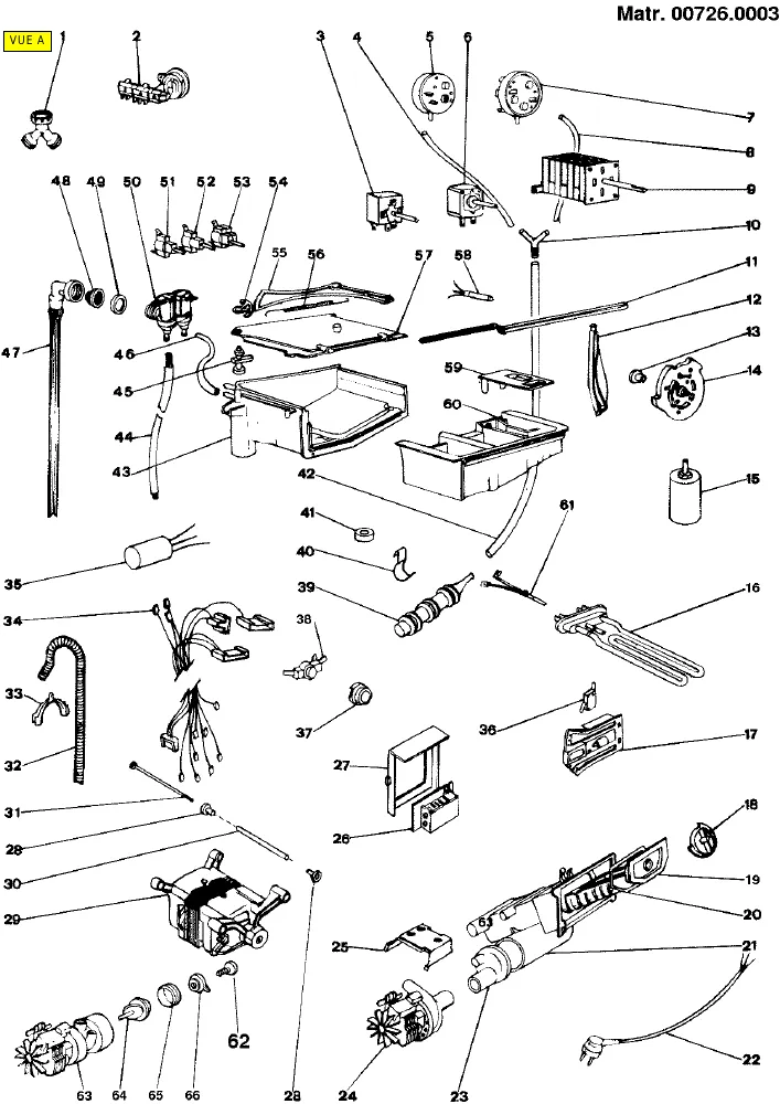 Vue éclatée HOTPOINT-ARISTON AV931CFR