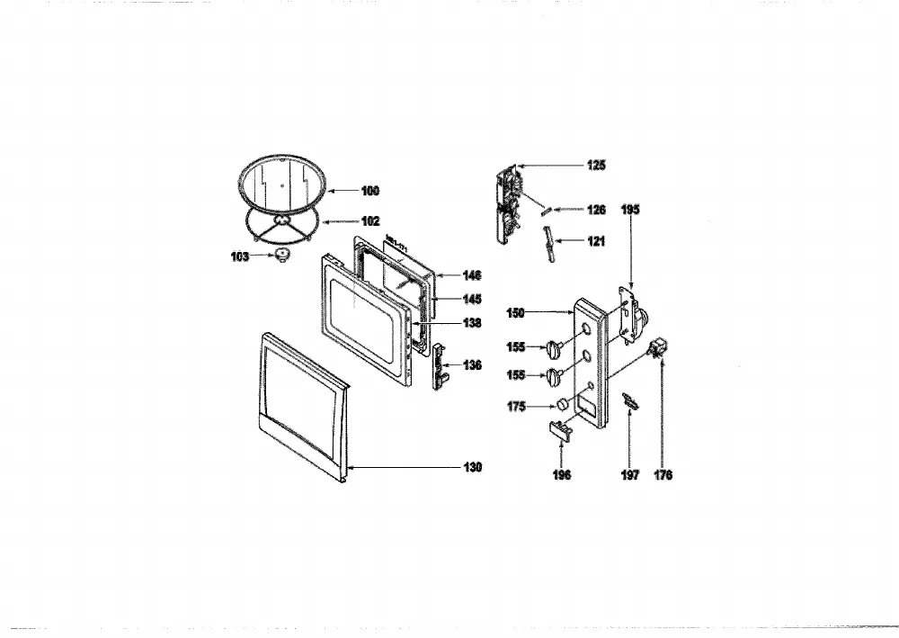 Vue éclatée HOTPOINT-ARISTON MWHA211AX 57792