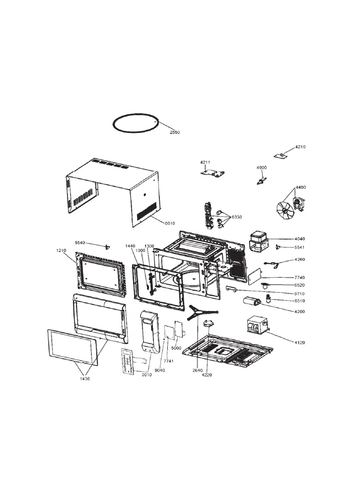 Vue éclatée HOTPOINT-ARISTON MWHA2031MW 859150599291
