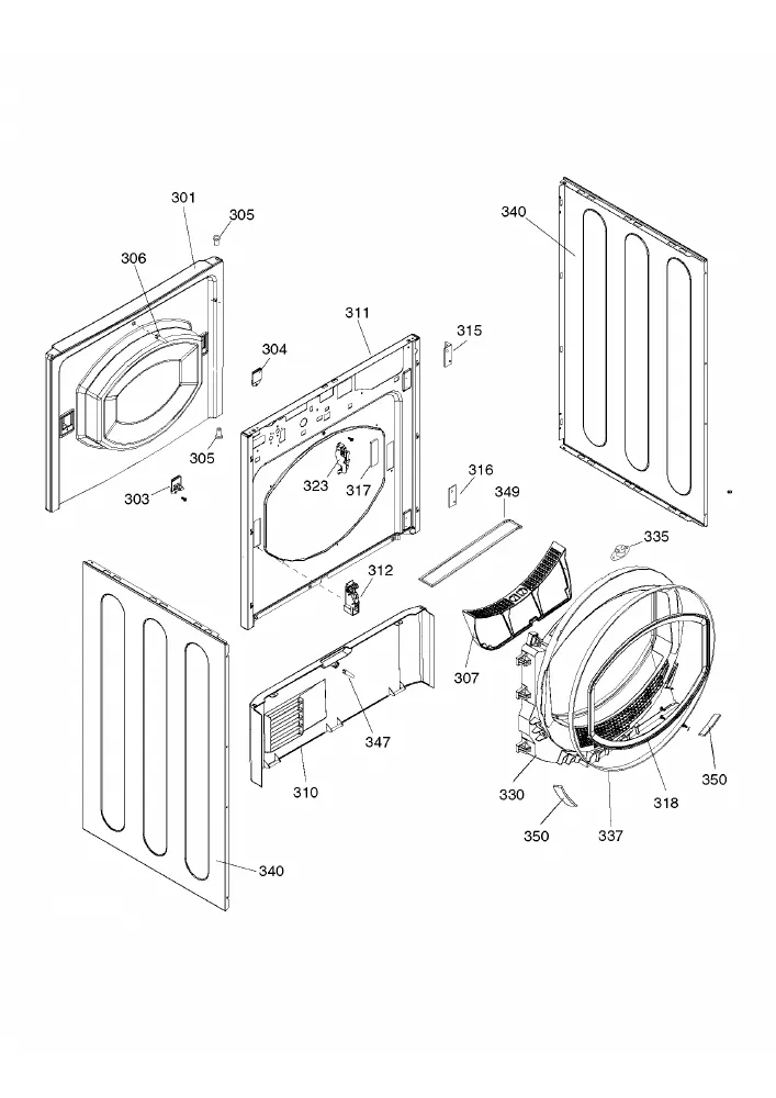 Vue éclatée HOTPOINT-ARISTON TCDG51EU 67649