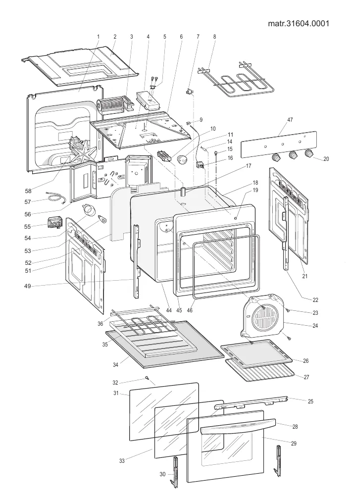Vue éclatée HOTPOINT-ARISTON FH5170BKHA 88333