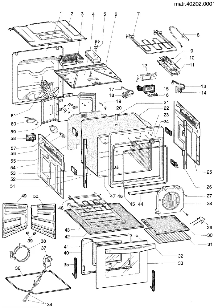 Vue éclatée HOTPOINT-ARISTON FBCF04WH 31417