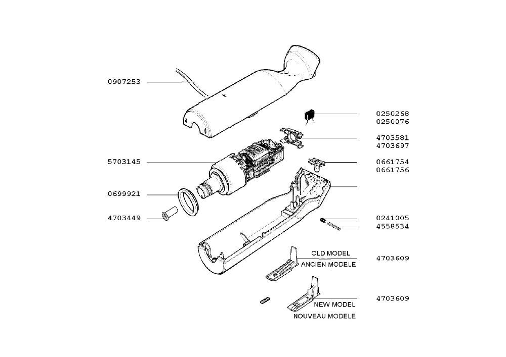Vue éclatée MOULINEX A0714A 8000024393