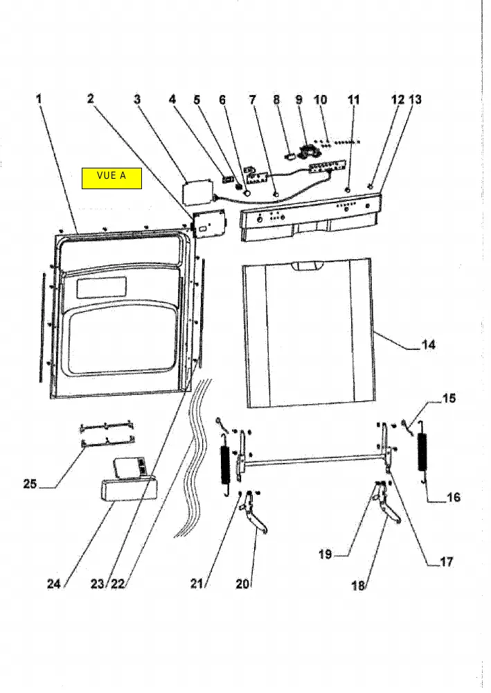 Vue éclatée TECNOLEC TLVE49BLC