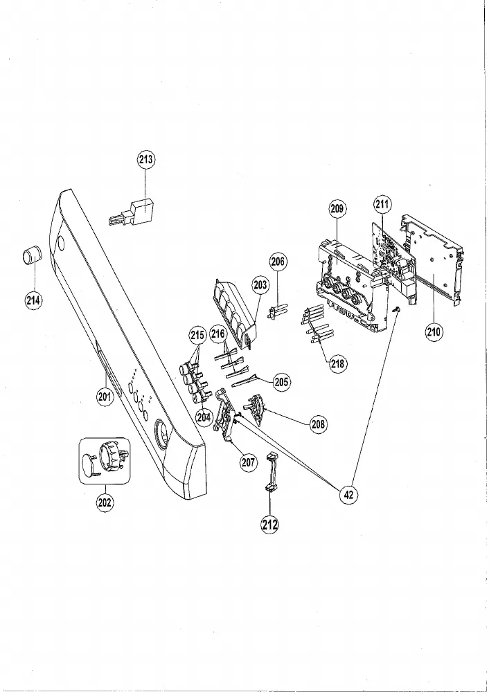 Vue éclatée Orline OLV47A+