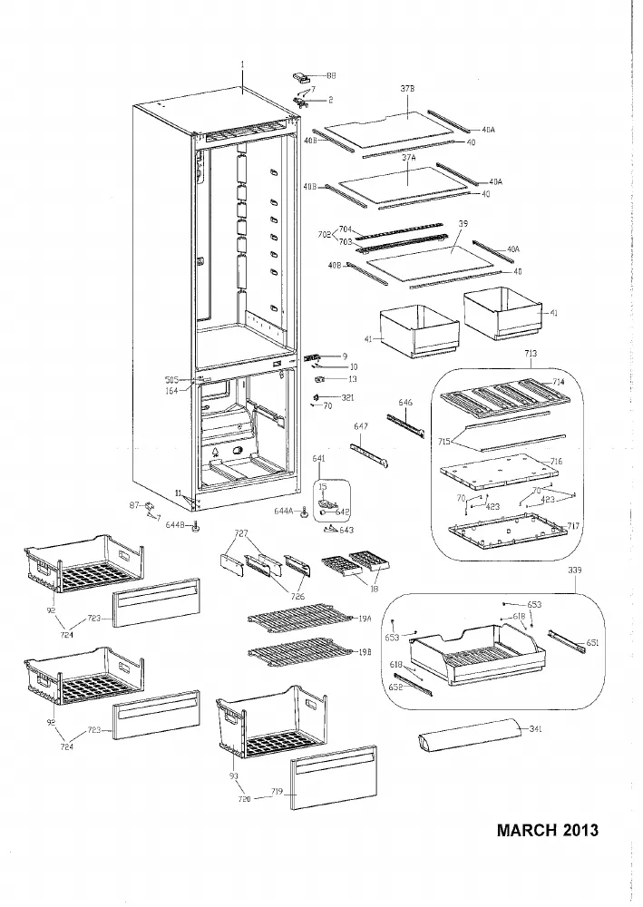 Vue éclatée Orline OGN466A+