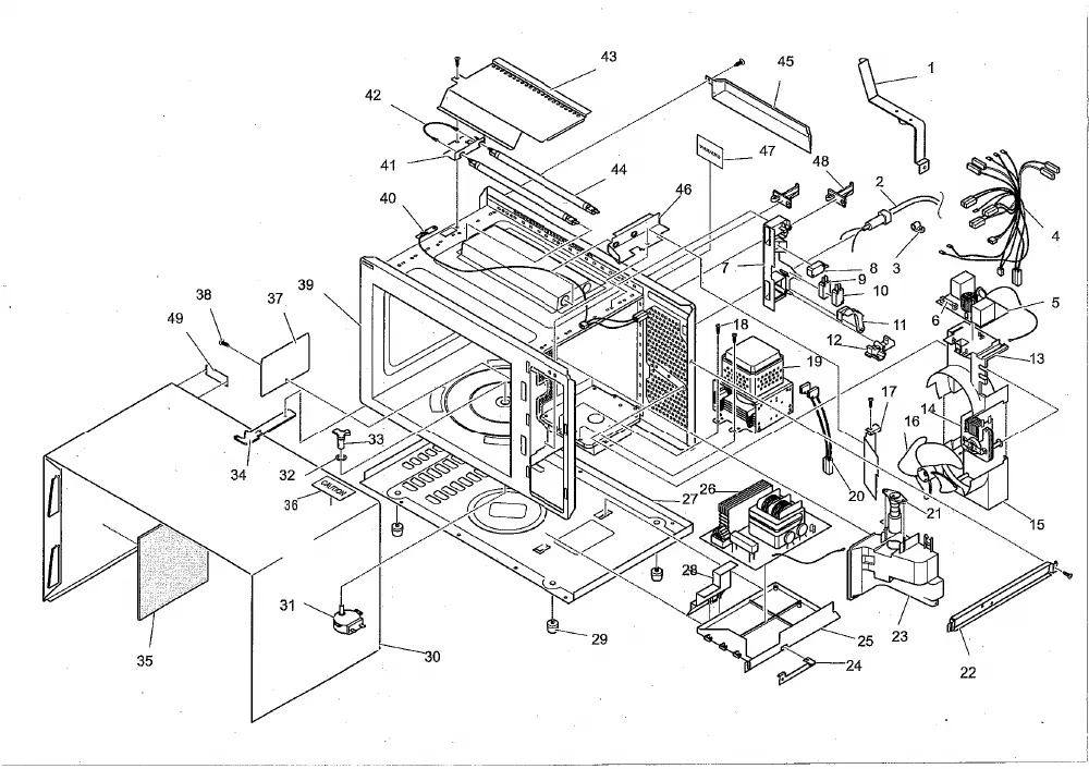 Vue éclatée PANASONIC NNF359W