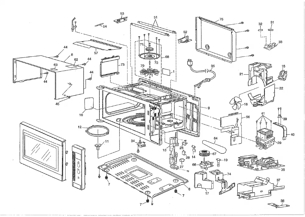 Vue éclatée PANASONIC NNCD560M