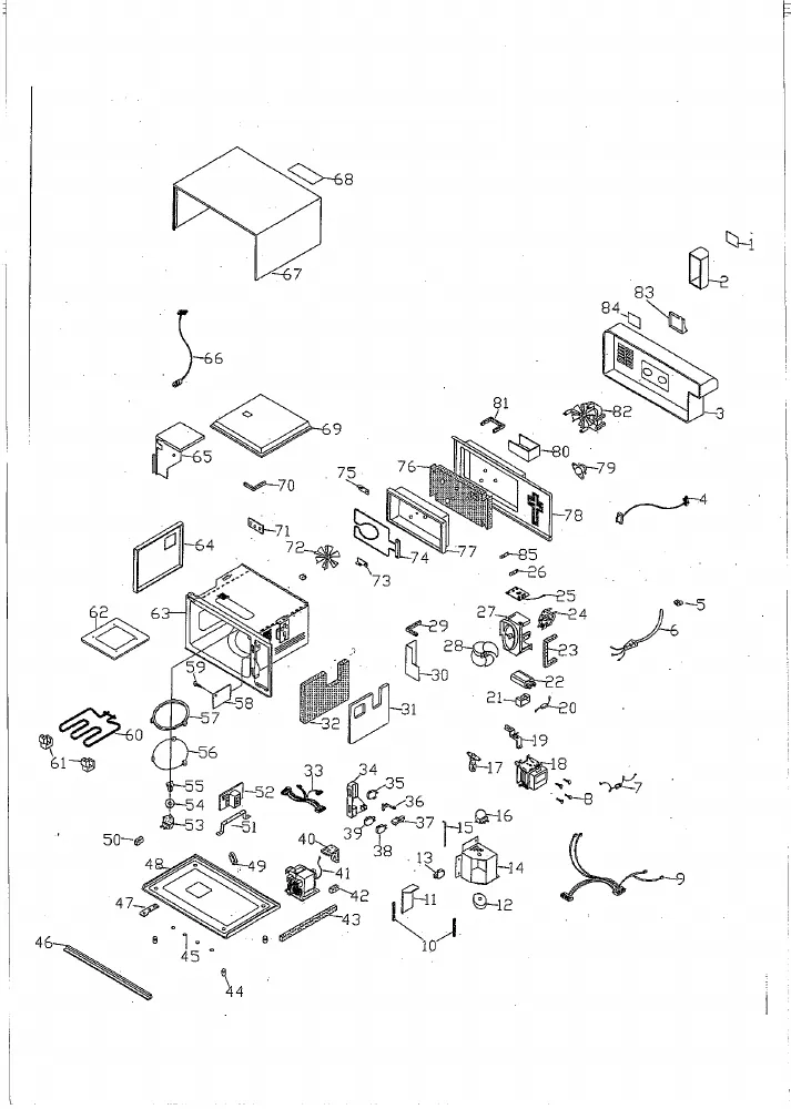Vue éclatée PANASONIC NNC897CB