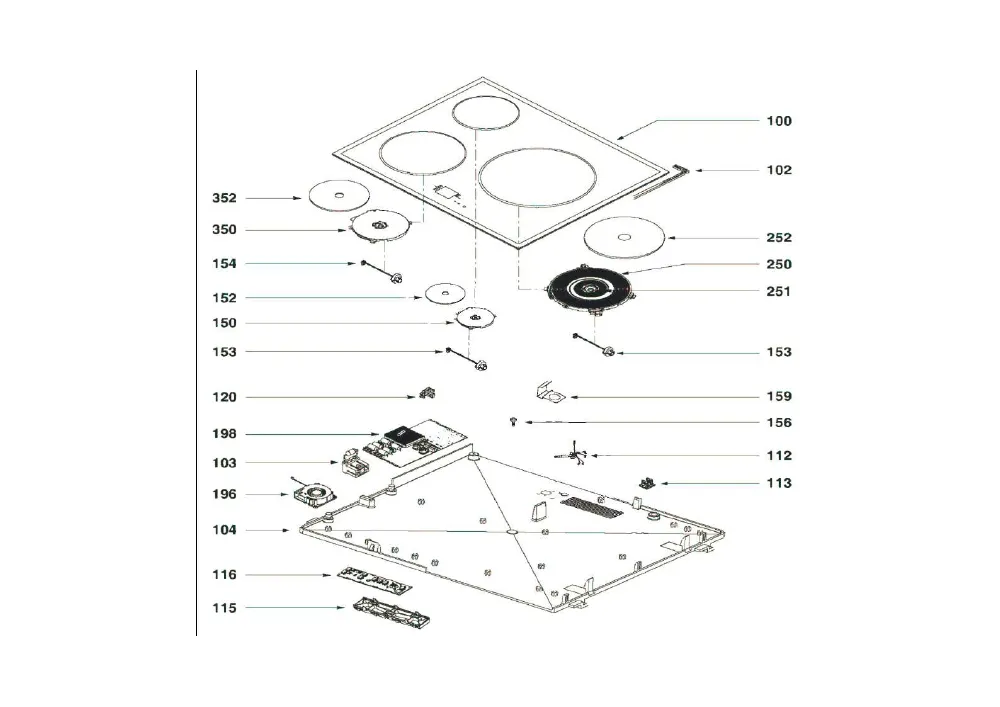 Vue éclatée BRANDT TI126B TI126B2