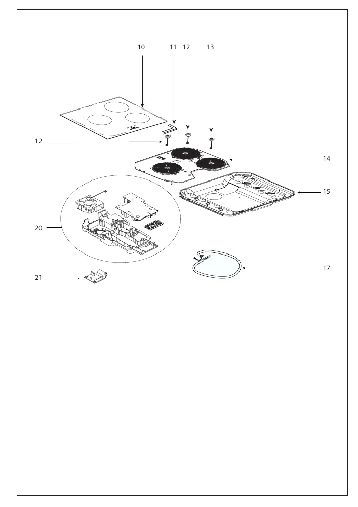 Vue éclatée BRANDT BPI6360B BPI6360B1