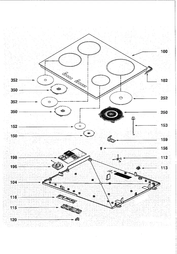 Vue éclatée BRANDT TI11B TI11B3