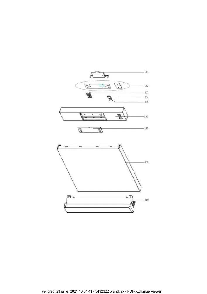 Vue éclatée BRANDT DSF15624X DSF15624X01