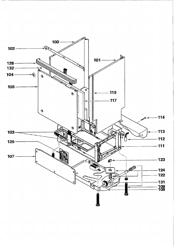 Vue éclatée BRANDT VM515BE1 AO8CBREXB
