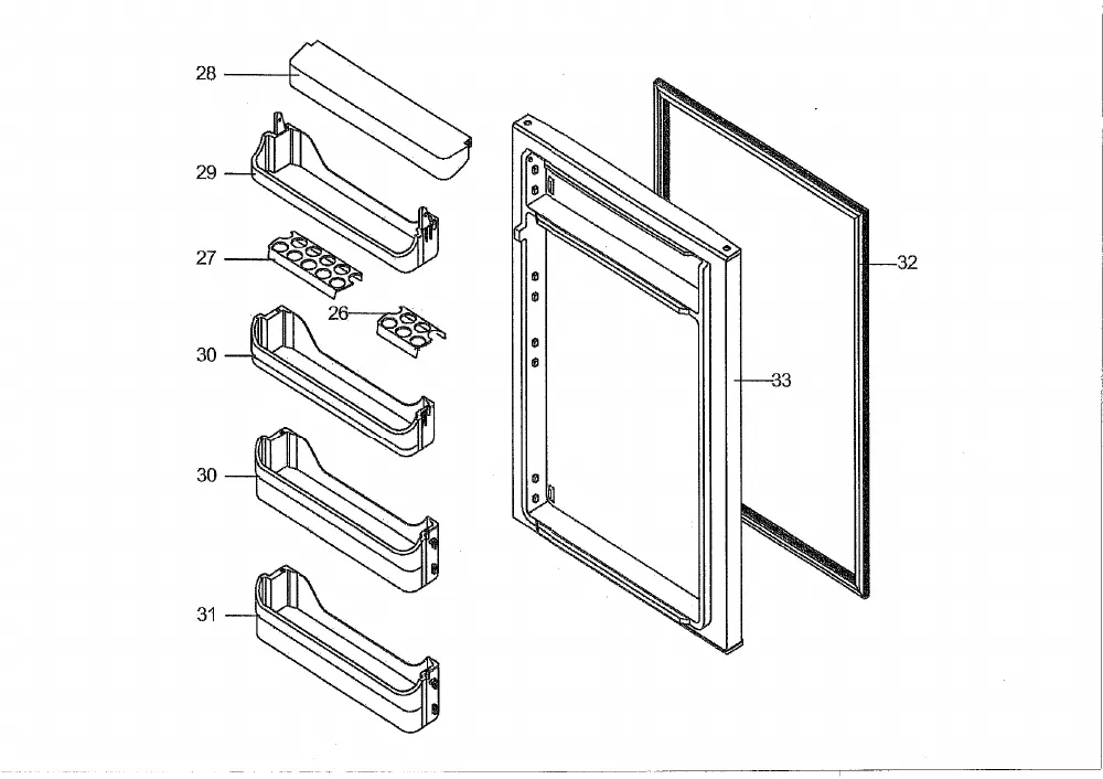 Vue éclatée BRANDT SA2261E SA2261E1