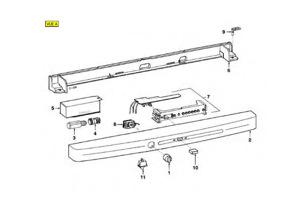 Vue éclatée BRANDT RC6250 RC6250A