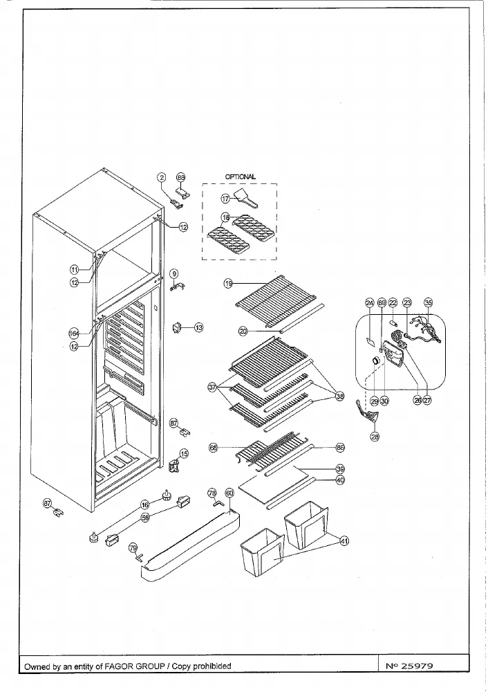 Vue éclatée BRANDT DFS440SK DFS440SK.1 DFS440SK1
