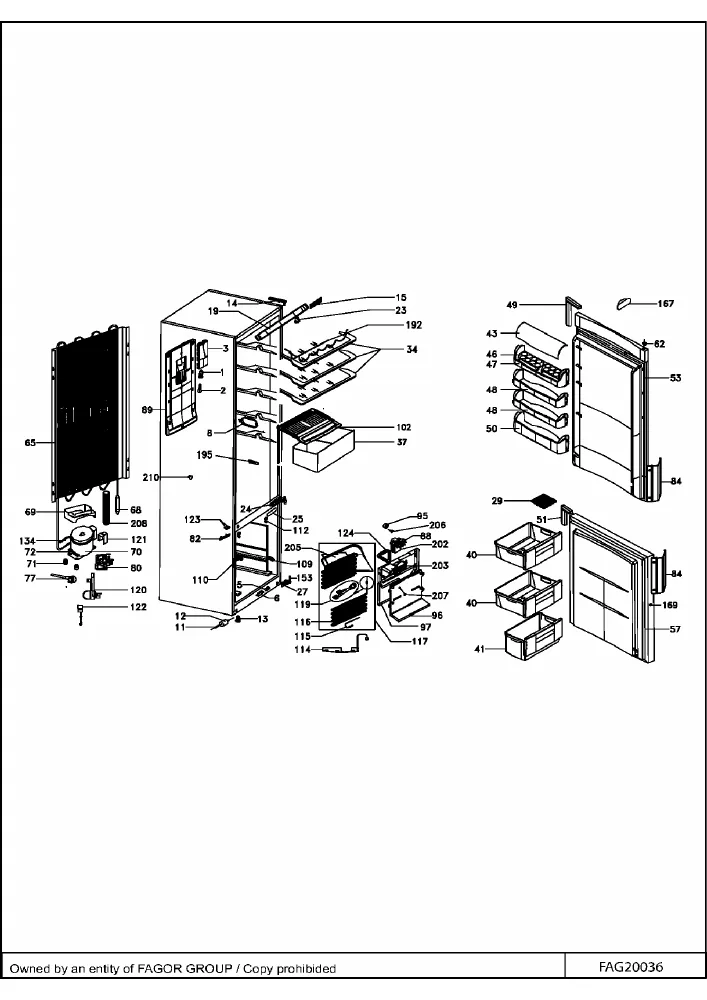 Vue éclatée BRANDT CEN33710 CEN33710A