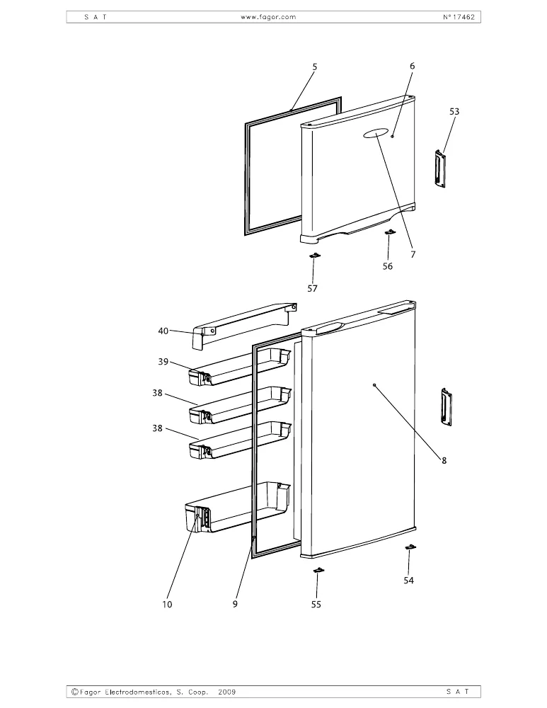 Vue éclatée BRANDT D26710 D26710B