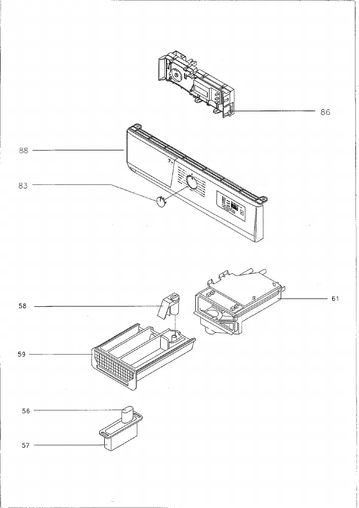 Vue éclatée BRANDT BWF172T 905690030