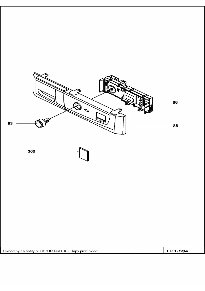 Vue éclatée BRANDT WFA1456F