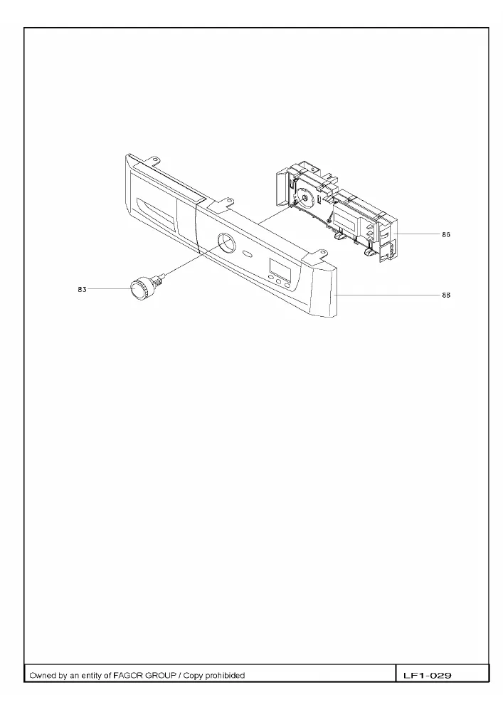 Vue éclatée BRANDT WFA1217F WFA1217F1
