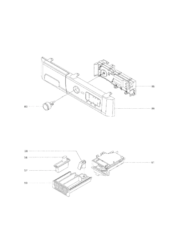 Vue éclatée BRANDT WFA0876E WFA0876E1