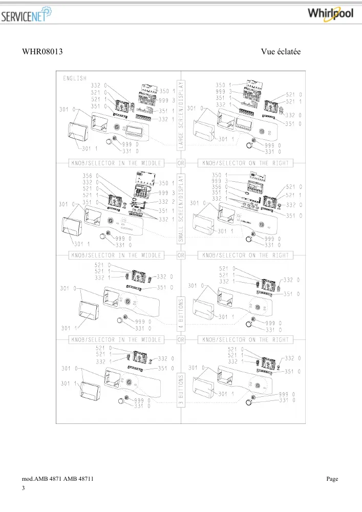 Vue éclatée LADEN AMB4871 854020429021