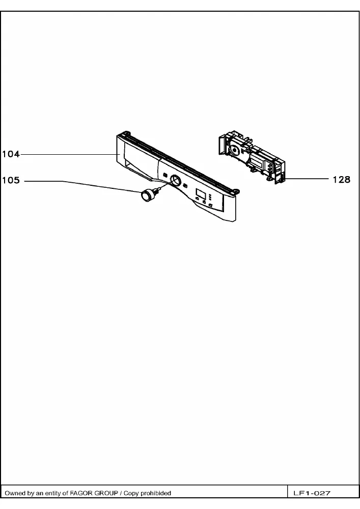 Vue éclatée BRANDT WFK1458FE 905690005