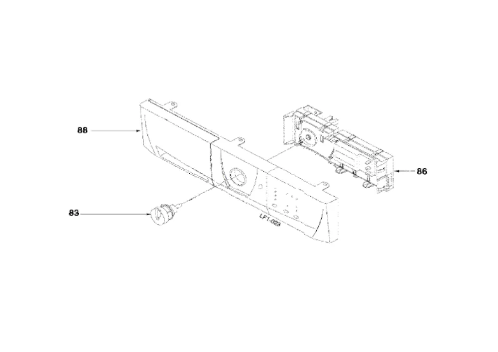 Vue éclatée BRANDT WFK1318F