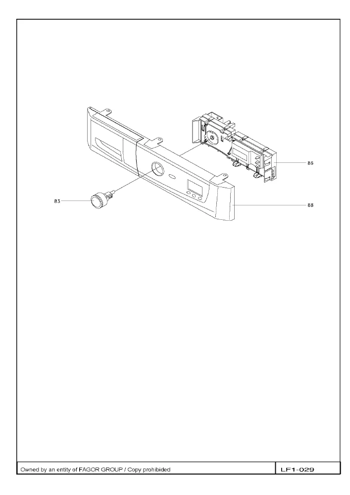 Vue éclatée BRANDT WFA1447E WFA1447E1