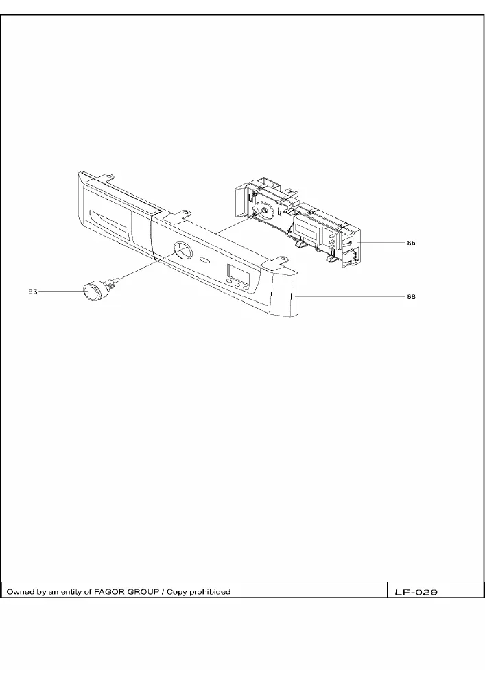 Vue éclatée BRANDT WFA1246F