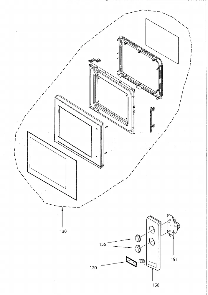 Vue éclatée BRANDT GM2000W GM2000W1
