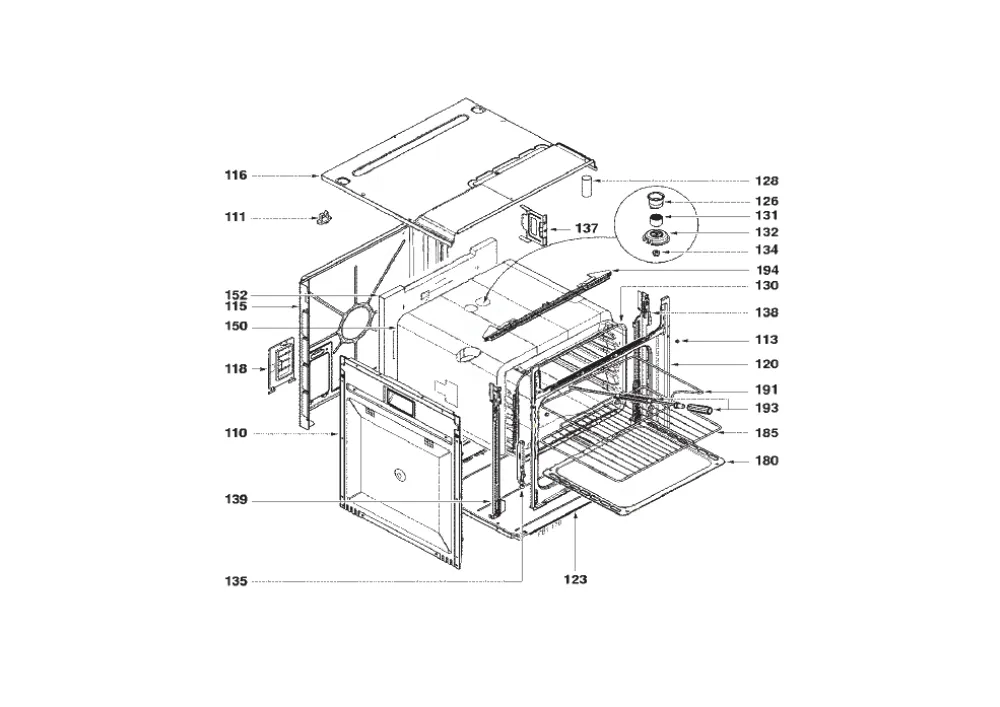 Vue éclatée BRANDT FP664BF1 FP664BF11