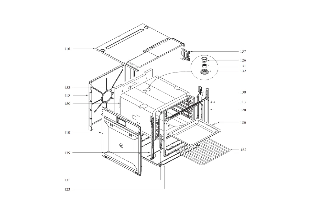 Vue éclatée BRANDT BXP4320X BXP4320X2