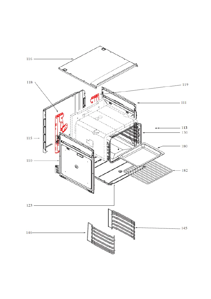 Vue éclatée BRANDT BXP5337B BXP5337B1