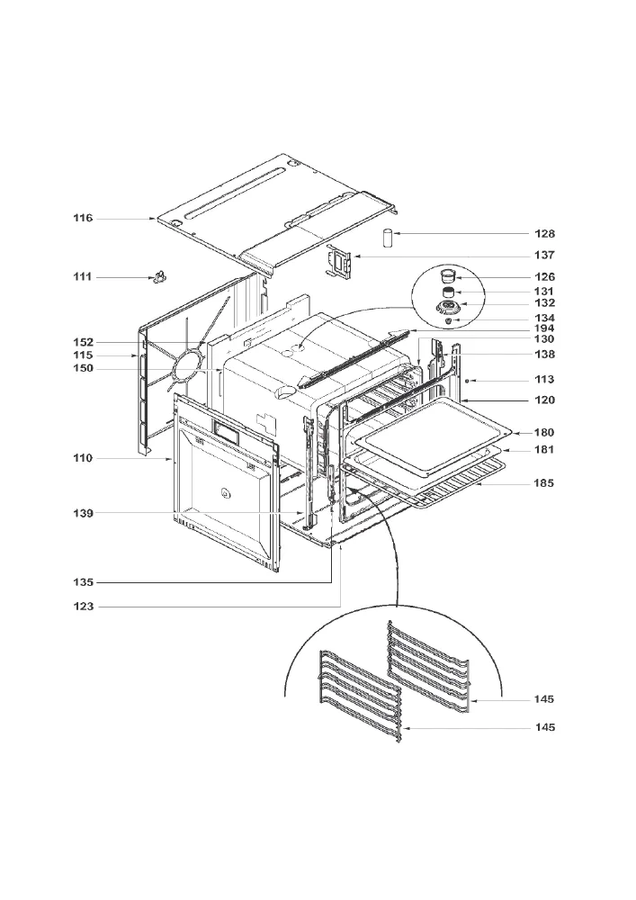 Vue éclatée BRANDT EBP988206 EBP9882063
