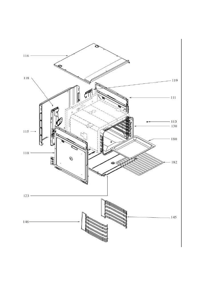 Vue éclatée BRANDT BXP5337X BXP5337X1